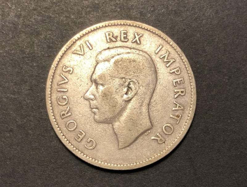 VERY RARE 1946 SA Union silver 2 shilling (Florin) coin - Only 14,480 minted - Hard to find
