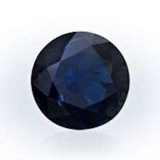 SAPPHIRE MIDNIGHT BLUE ROUND FACET - 0.73CTS