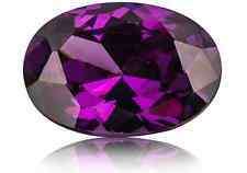 CUBIC ZIRCONIUM- DEEP VIOLET OVAL FACET- 4.53CTS
