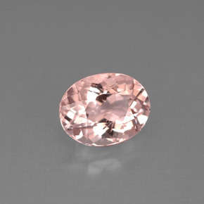 BEAUTIFUL OVAL SHAPED NATURAL MORGANITE SALMON PEACH COLOUR 0.39CT
