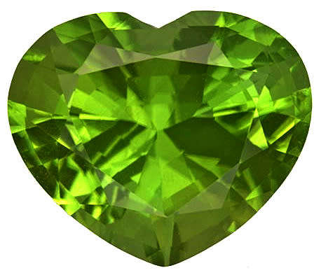 2.65ct NATURAL PERIDOT STUNNING HEART SHAPE GEMSTONE