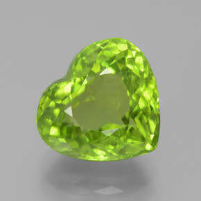 1.41ct NATURAL PERIDOT STUNNING HEART SHAPE GEMSTONE