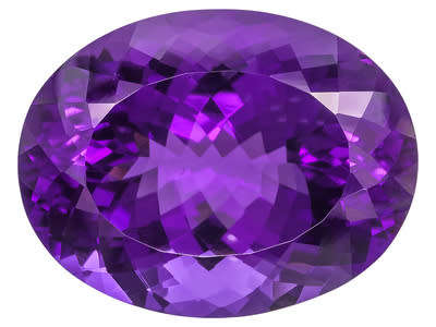 2.48ct NATURAL AFRICAN AMETHYST OVAL SHAPE GEMSTONE