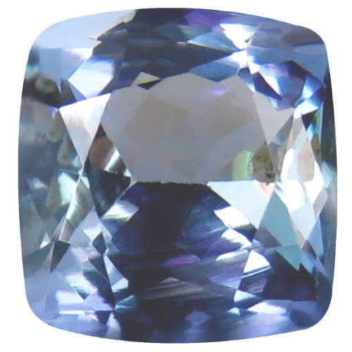 0.70ct MAGNIFICENT AA+ BLUISH / VIOLET TANZANITE CUSHION SHAPE