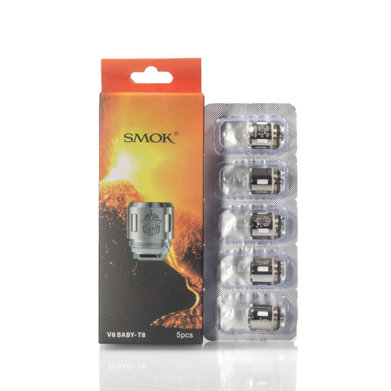 SMOK TFV8 V8 BABY T8 COIL OCTUPLE CORE  1 PCS Atomizer AL85 Alien 220 Replacement Head