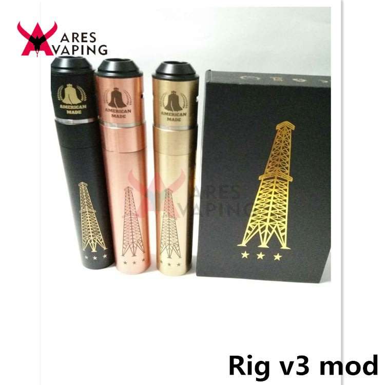 American Made Rig V3 Mech Mod Mechanical Mod RDA RBA Kit/ Vaporizer / Vape