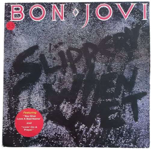 Bon Jovi Slippery When Wet Vinyl LP - 1987
