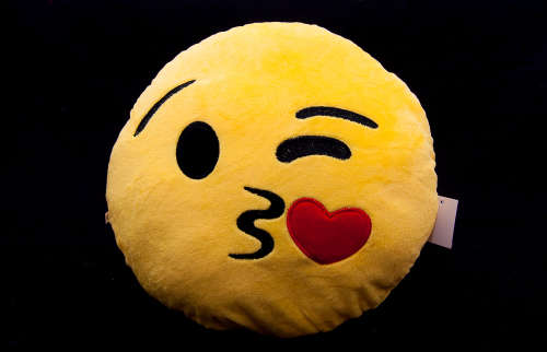 ***Emoji Cushion With Matching Ball***