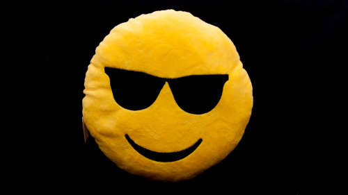 ***Emoji Cushion With Matching Ball***