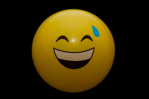 ***Emoji Cushion With Matching Ball***