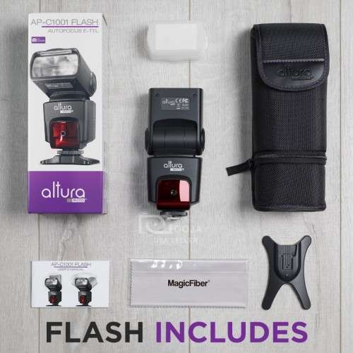 E-TTL Speedlite Flash Kit with Wireless Trigger for CANON DSLR by Altura Photo®