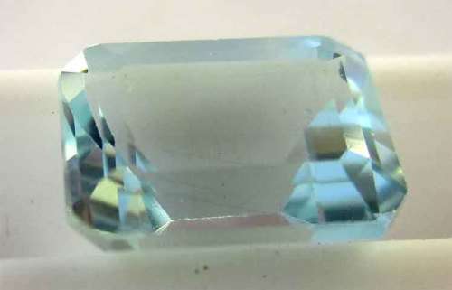 Genuine  8.00 x 6.00 mm Emerald cut Aquamarine 1.66 ct.