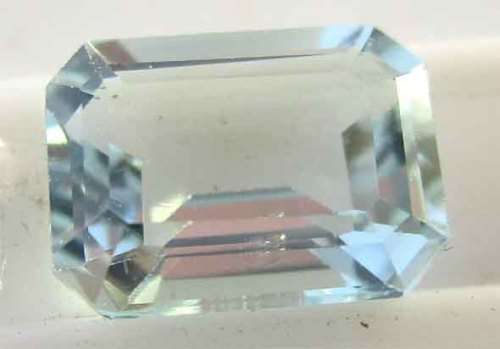 Genuine  8.00 x 6.00 mm Emerald cut Aquamarine 1.34 ct.