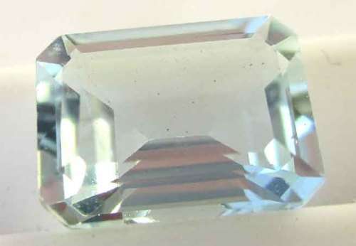 Genuine  8.00 x 6.00 mm Emerald cut Aquamarine 1.26 ct.