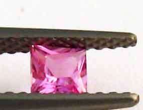 Genuine Pink Sapphire- Princess cut 2.00 x 2.00mm