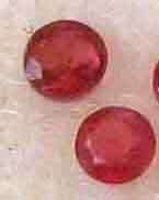 Ruby 3.00mm round  2 pieces T. W 0.28 ct  [price for both]