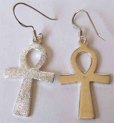 Sterling Silver  "Cross"  Earrings