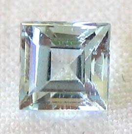 Aquamarine 5.00 x 5.00 mm Princess  facet cut 0.62ct