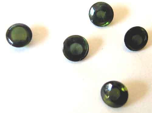 5 PIECE 5.00MM GREEN TOURMALINES t w 2.57CT price/stone