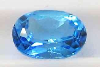 7.00 x 5.00 mm Oval facet cut Blue Topaz 0.97 ct