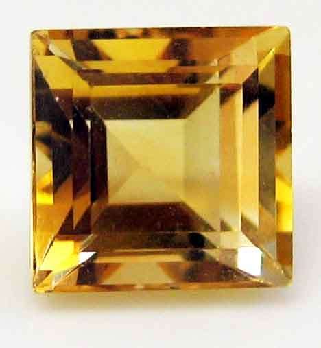 7.00x7.00 mm Princess cut Citrine 1.96 ct