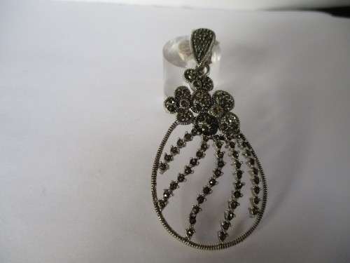 Beautiful Sterling Silver, Marcasite Pendant