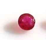 2.70mm Round Faceted cut Ruby .13 ct