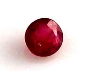 3.20mm round cut Genuine  Ruby .16ct.