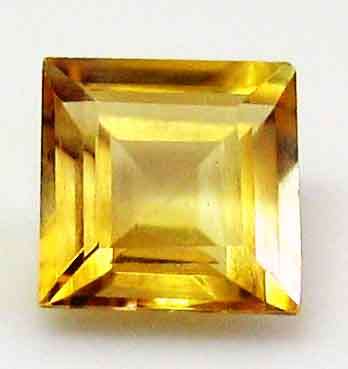 7.00 x 7.00 mm Princess cut Citrine 1.76 ct.
