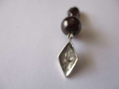 Marcasite Garnets & Sterling Silver Pendant
