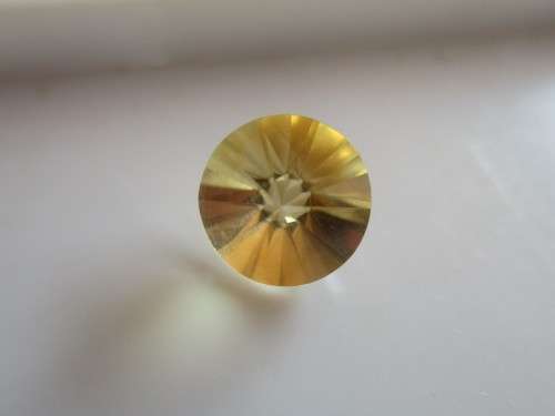 8.00 mm Round Fancy cut Citrine 1.85 ct