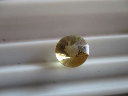8.00 mm Round Fancy cut Citrine 1.85 ct