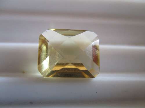 2.80 cts. CITRINE FANCY CUT  Emerald  Shape 10.00 x 8.00 mm