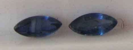 2 piece Genuine Blue Sapphires Marquise cut T.W.0.31ct