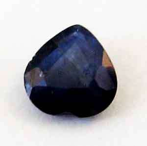 Genuine 5.50mm Heart cut Blue Sapphire  0.64ct
