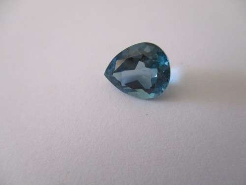 11.00 x 9.00 mm Pear cut Blue Topaz 4.16 ct.