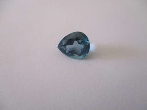 11.00 x 9.00 mm Pear cut Blue Topaz 4.16 ct.