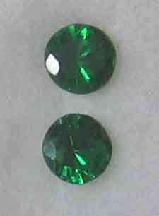 2.60mm 2 pieces AAAFire Intense Chrome Green Tsavorite Garnet 0.16ct