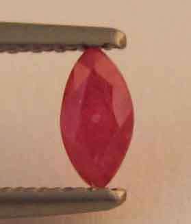 5.00 x 2.50mm Marquise cut Natural Ruby 0.23 ct