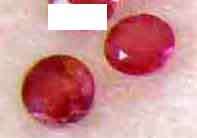 2 Pieces 2.80mm Round  cur Rubies 0.23ct