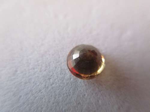 4.70mm Round cut Genuine Yellow Sapphire 0.56ct.
