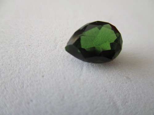 10.00 x7.30mm Pear cut Rare Green Sapphire 2.02 cts