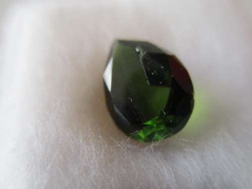 10.00 x7.30mm Pear cut Rare Green Sapphire 2.02 cts