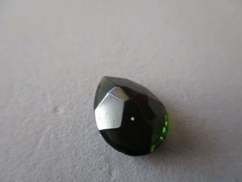 10.00 x7.30mm Pear cut Rare Green Sapphire 2.02 cts