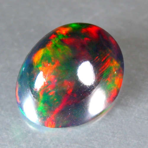 1.96 ct. Oval Cabochon cut Black Fire Opal