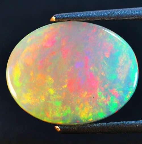 6.10Ct. IF Oval 15 x 12 mm 3D Multi Flashy 100% Genuine Solid Welo Cut Opal