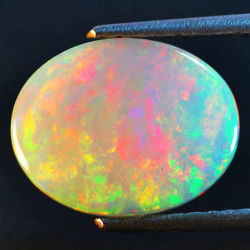 6.10Ct. IF Oval 15 x 12 mm 3D Multi Flashy 100% Genuine Solid Welo Cut Opal