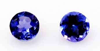 2 Pieces  3.20mm  Round cut Genuine Tanzanites 0.23cts