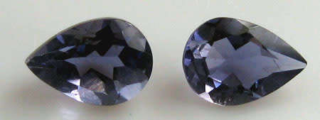 2 piece 6.00 x 4.00mm Pear cut Iolite T.W. 0.62ct.