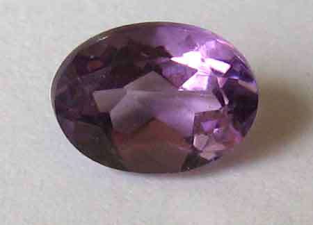 7.00 x 5.10 mm Oval - faceted  cut  Amethyst  0.89cts